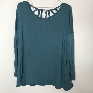 Pinkblush maternity teal cage back long sleeve‎